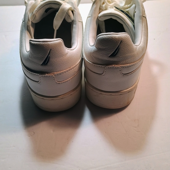 Nautica White Sneakers with Red and Navy Accents - Picture 4 of 6